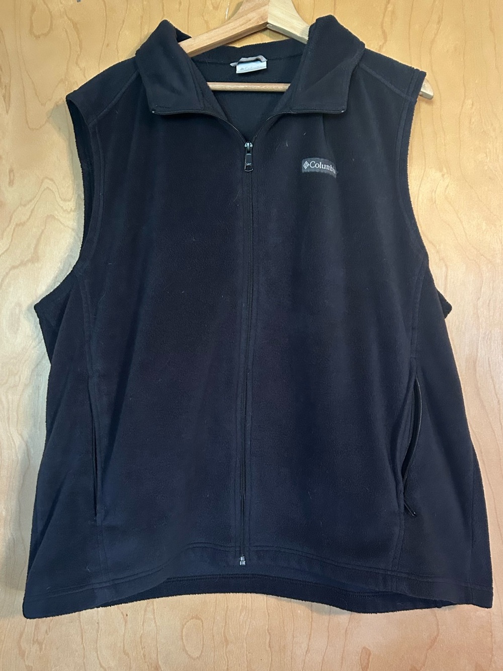 Columbia Black Men's Fleece Vest - Full Zip